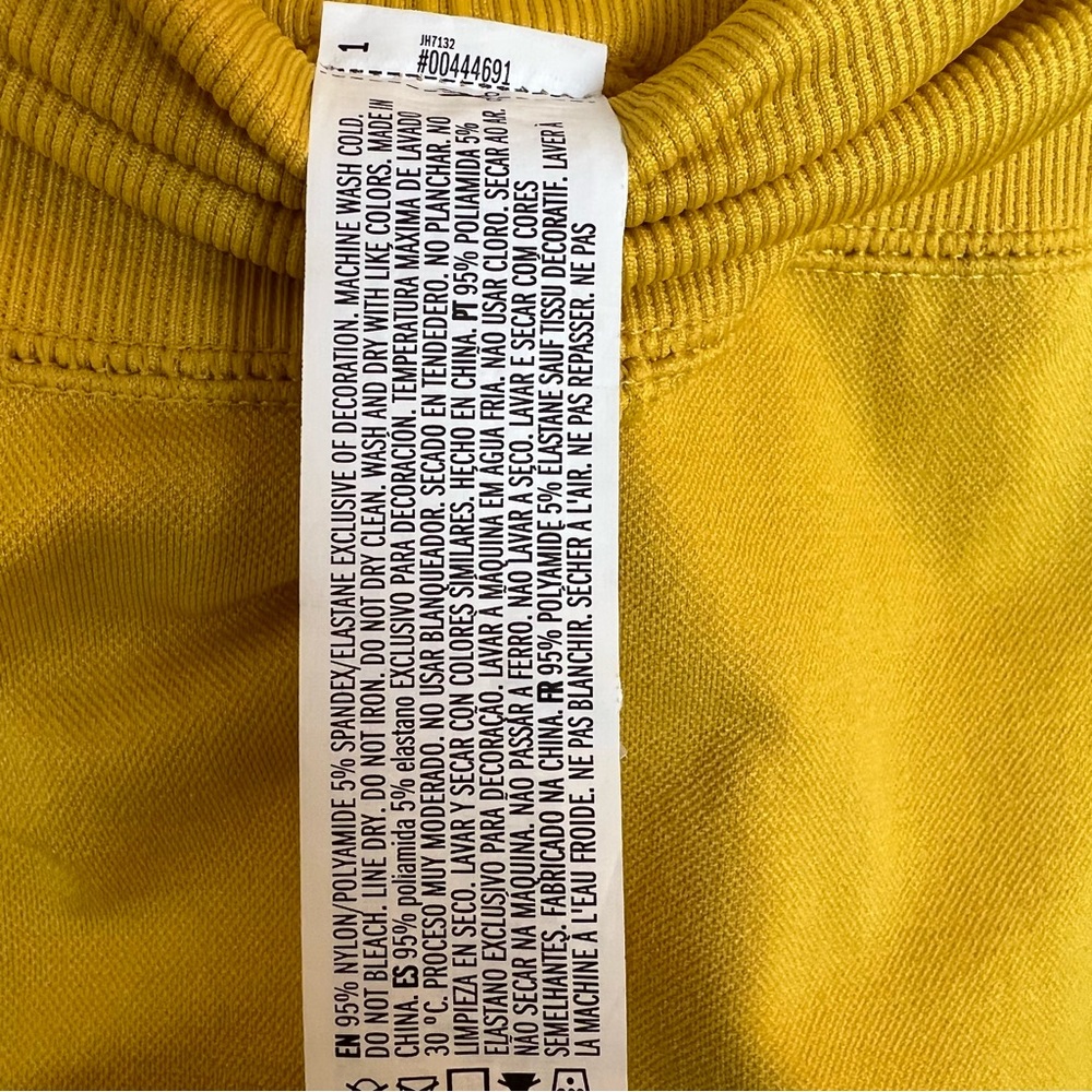 Yellow Ribbed Leggings - Picture 11 of 12